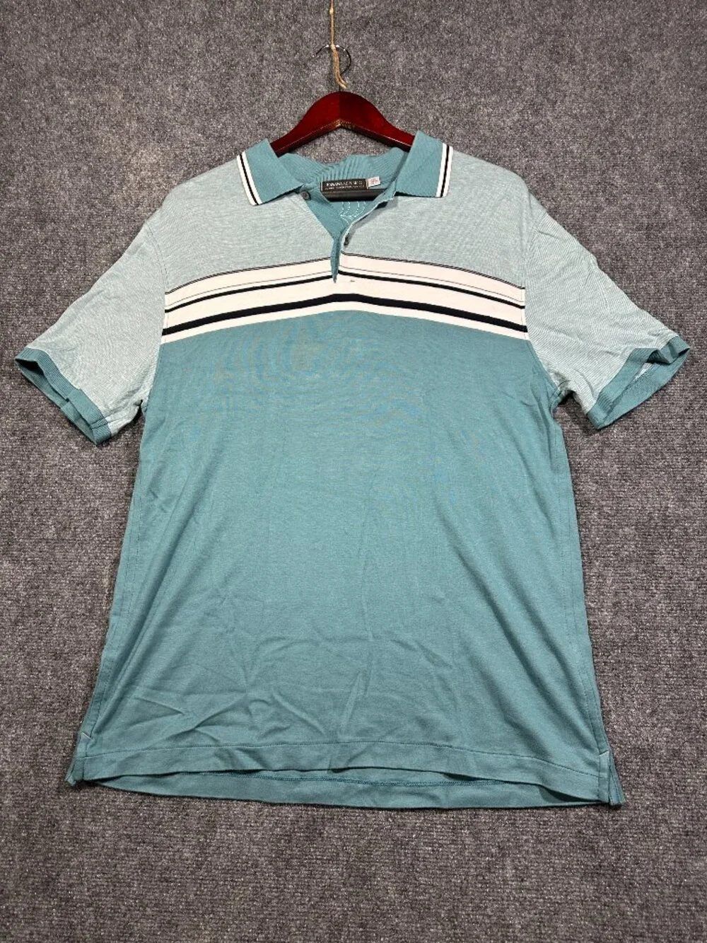 Banana Republic Polo Shirt Mens Large Luxury Touch Performance Short Sleeve